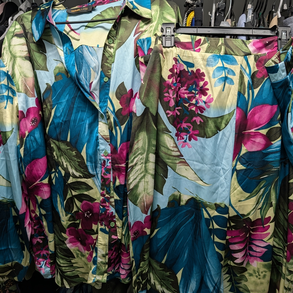 ✨NWOT✨Nova Luxe Kyoto Satin Pant Set - Picture 2 of 6